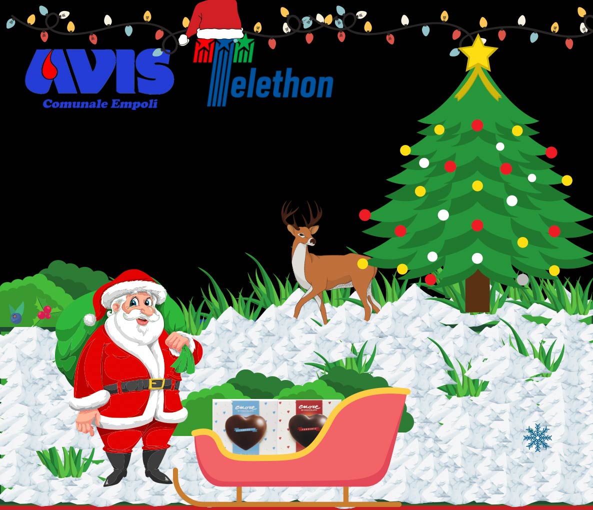Arriva il Natale e arrivano i cuori Telethon Avis Empoli